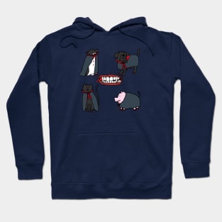 Cute Animals Halloween Horror Vampire Hoodie